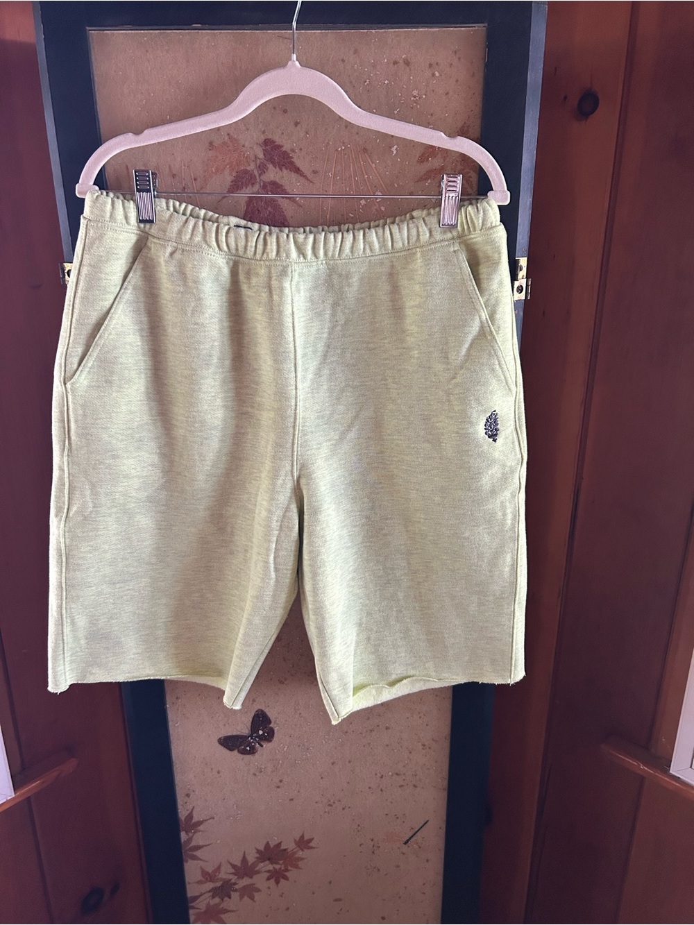 NWOT FP Movement by Free People Pale Lime Athletic Pull-On Shorts